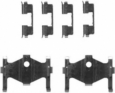 HELLA PAGID 8dz355203281 -  Комплектующие, колодки дискового тормоза